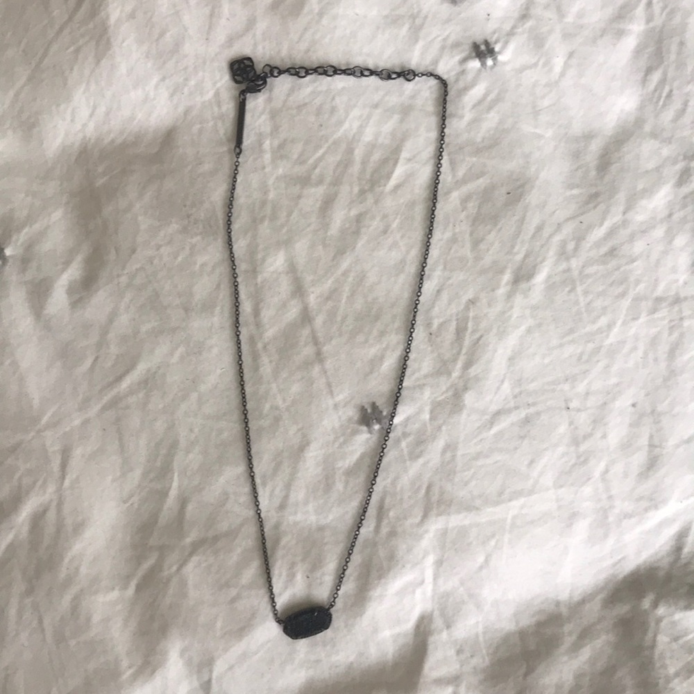 Black choker necklace